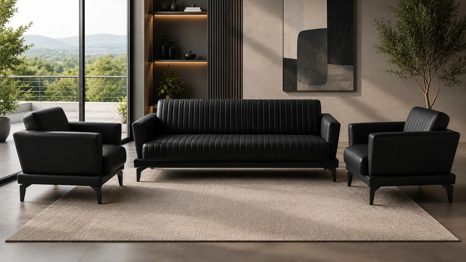 A complete living room furnished by Jango
